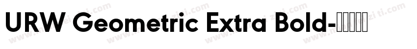 URW Geometric Extra Bold字体转换